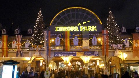 Weihnachten Europa Park Eingang