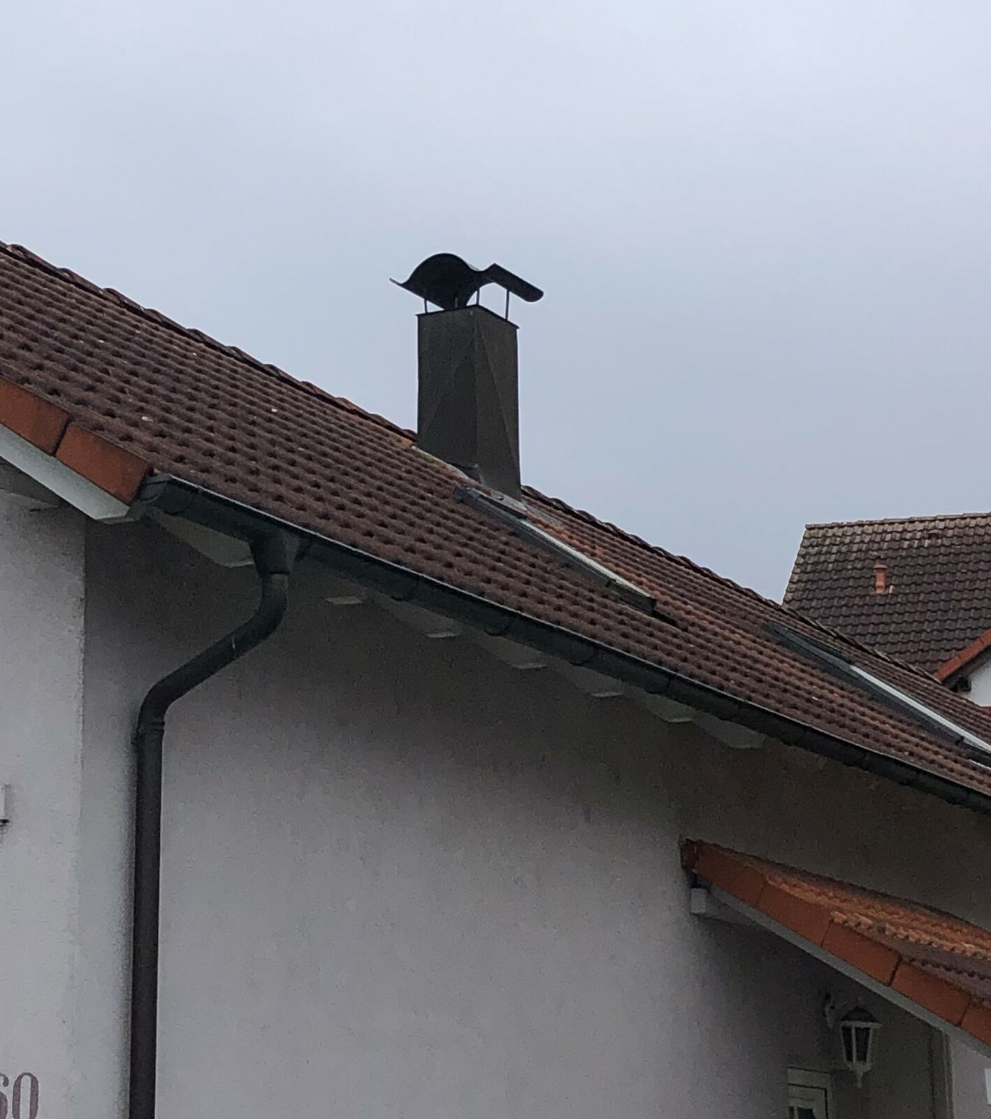 Schornstein auf Dach