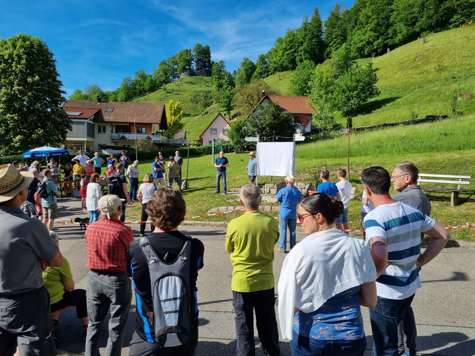 Enthüllung der Wandertafel