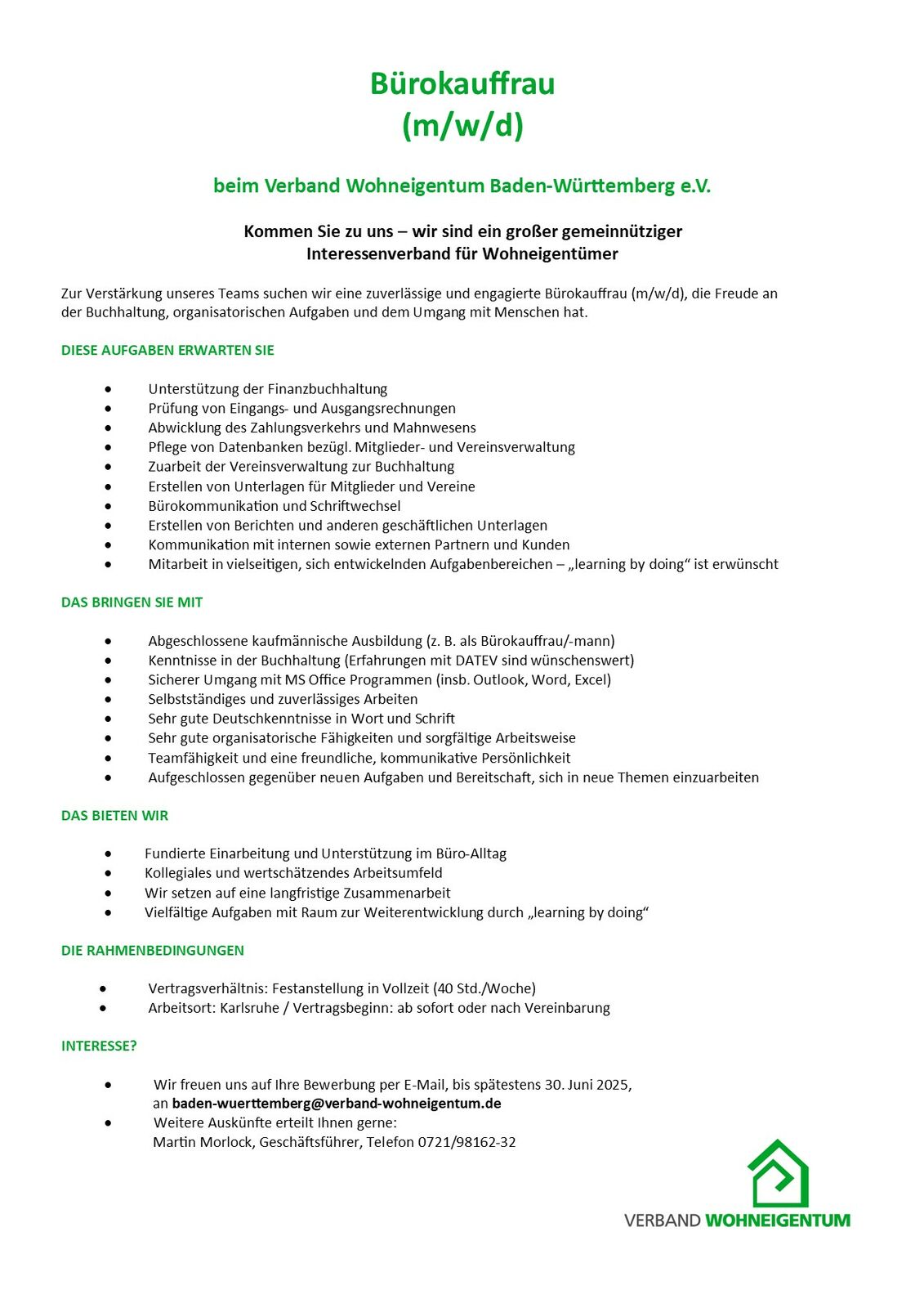 Stellenausschreibung