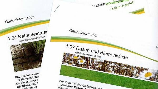 Themenbild: Infoblätter Garteninformationen