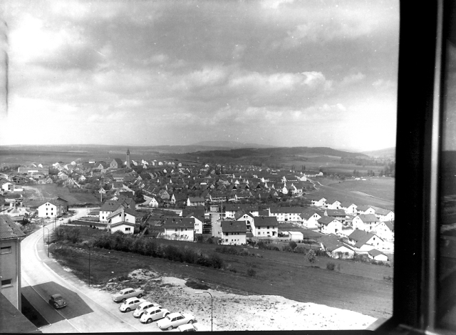 Blick auf die Gartenstadt vom Schulberg 1963