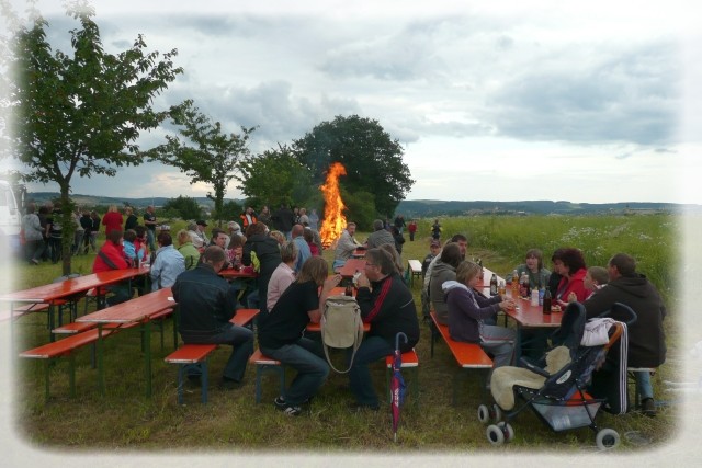 Das Feuer ist entzündet