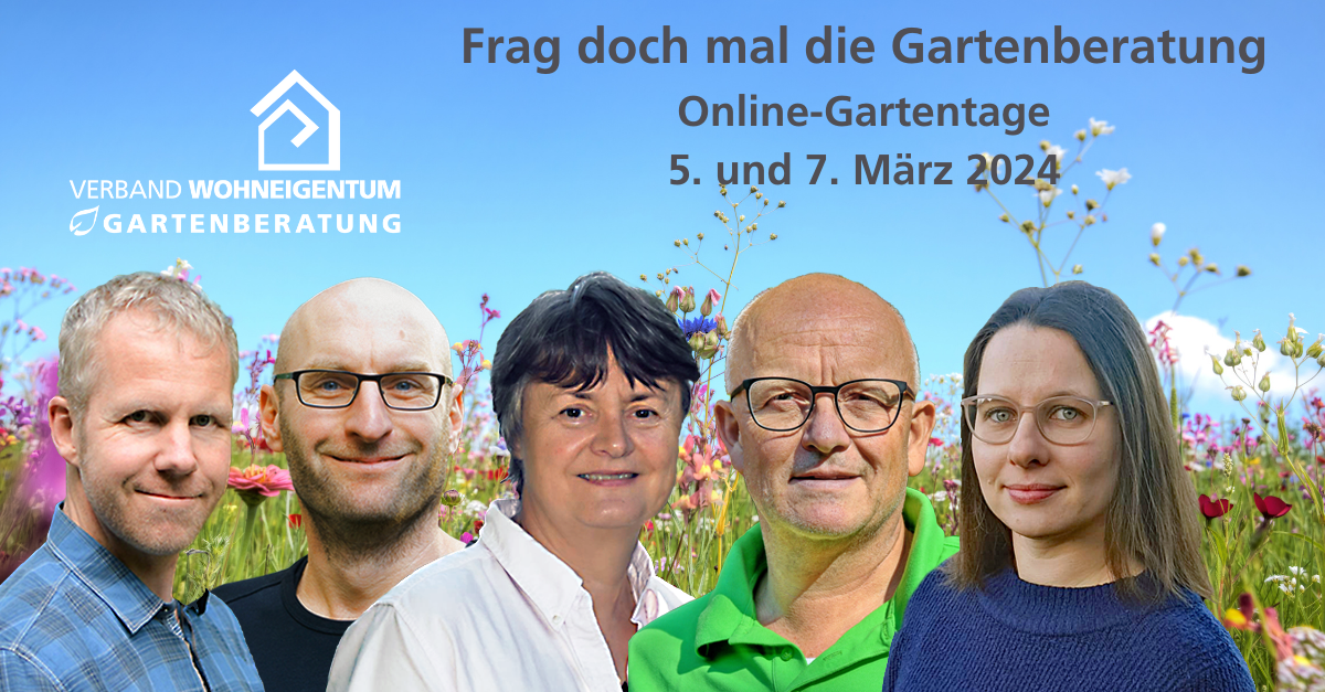 Online-Gartentage im März 2024