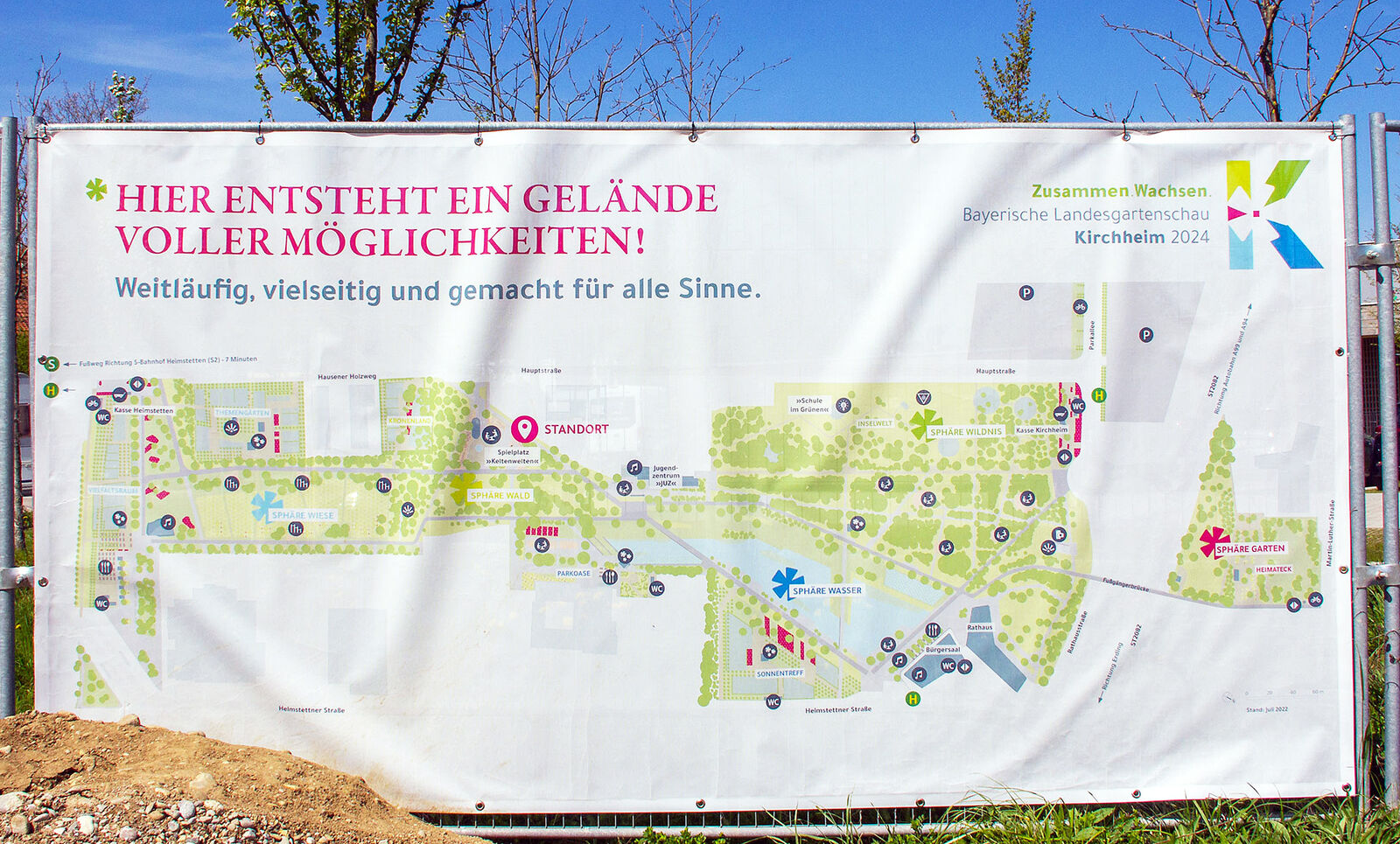 Der Geländeplan der LGS in Kirchheim!