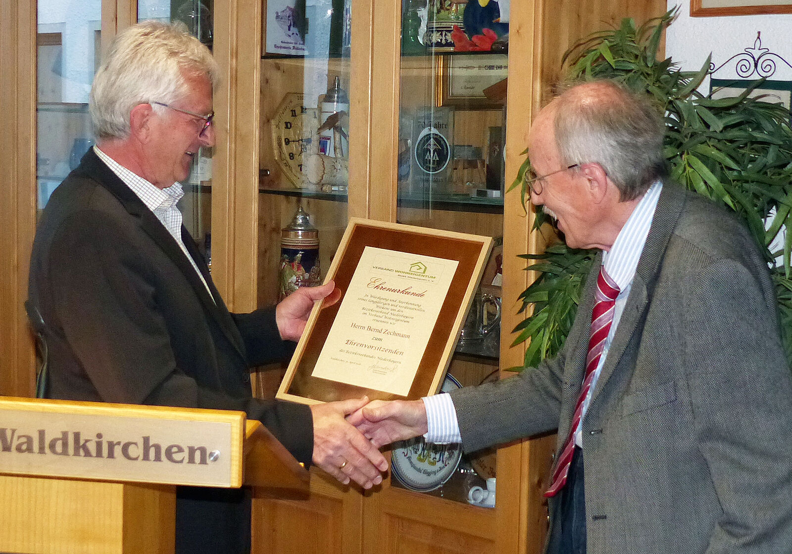 Bernd Zechmann nun Ehrenvorsitzender