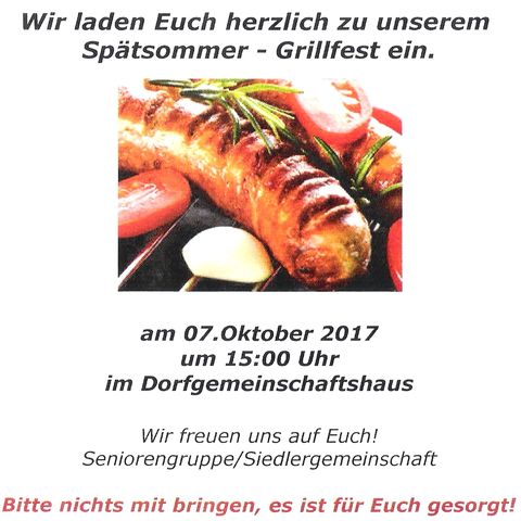 Grillfest in Birkholz