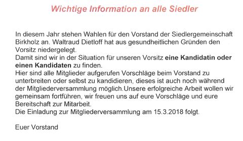 Vorinformationen