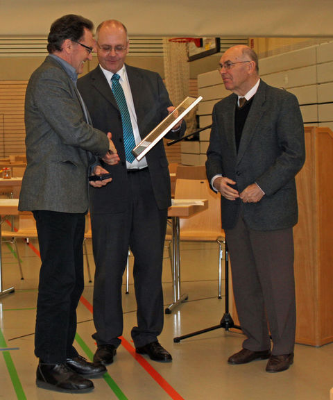 Peter Sitte erhält die Goldmünze des Verbandes Wohneigentum Baden Württemberg e.V.