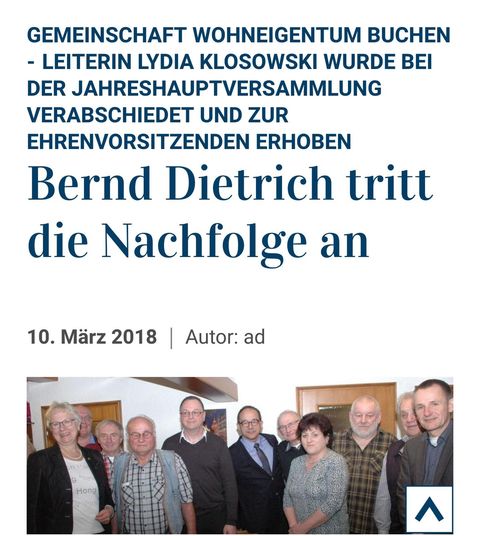 Bernd Dietrich tritt Nachfolge an.