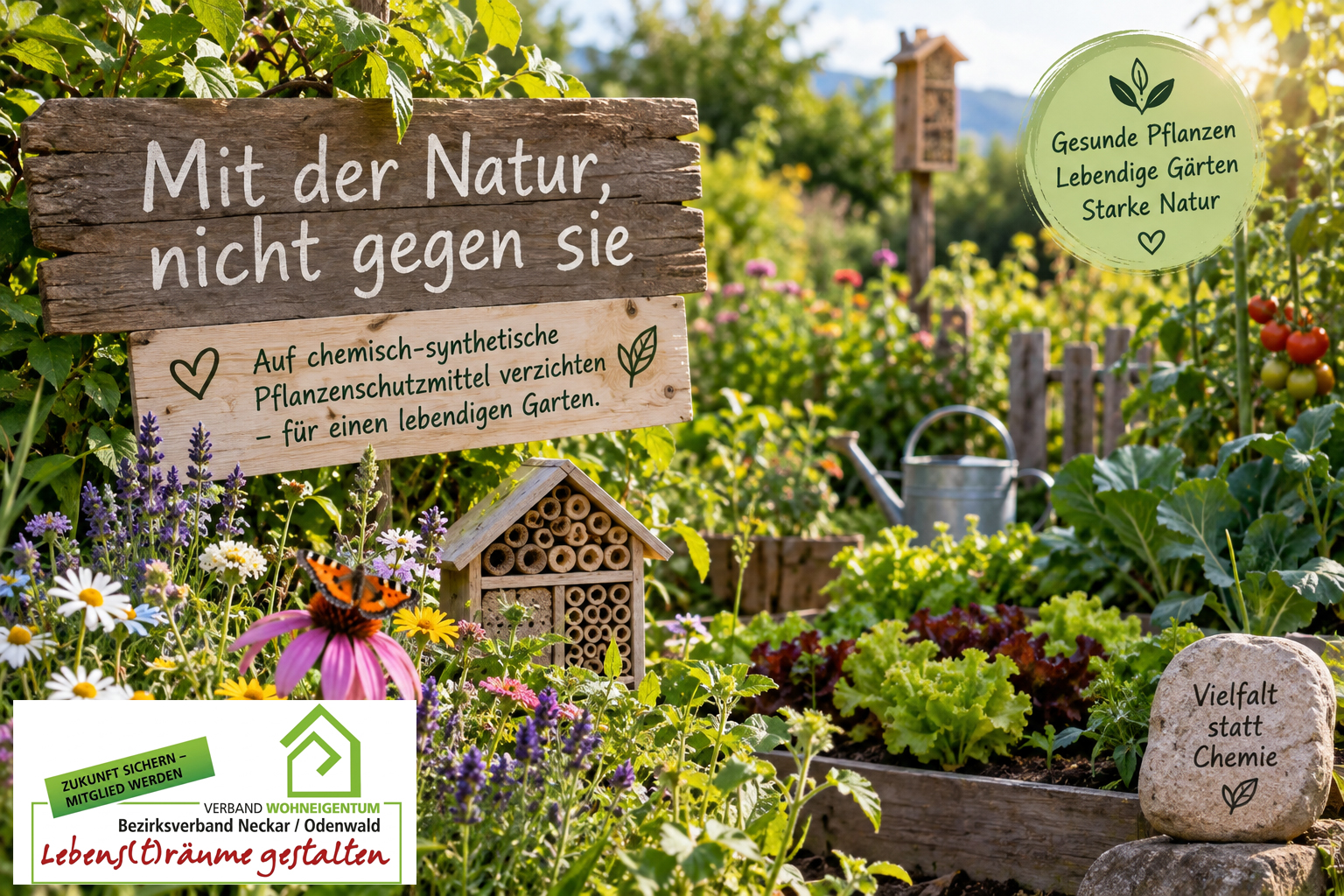 Pressemitteilung: Schluss mit der Giftspritze im Hausgarten
