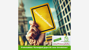 Protestaktion: Warnsignal gegen die neue Grundsteuer