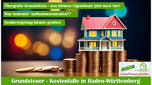 Grundsteuer - Kostenfalle in Baden-Württemberg