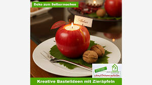 Kreative Bastelideen mit Zieräpfeln: Deko zum Selbermachen