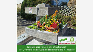 Kleiner, aber voller Herz: Osterbrunnen