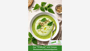 Die oft unterschätzte Brennnessel zeigt, was wirklich in ihr steckt: In dieser frischen Frühlingssuppe sorgt sie für ein intensives Aroma - und wird durch feines Aufschäumen wunderbar leicht und elegant. Manchmal liegt das Beste direkt vor unserer Hau