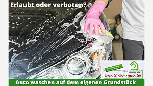 Autowaschen auf dem Privatgrundstück