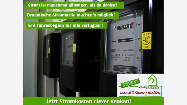 Themenbild: Stromkosten senken - mit dynamischen Tarifen! Themenbild: Stromkosten senken - mit dynamischen Tarifen!