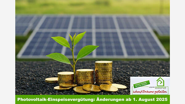 Themenbild: Photovoltaik-Einspeisevergütung: Änderungen ab 1. August 2025