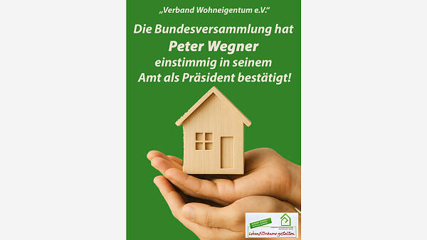 Themenbild: Verband Wohneigentum: Peter Wegner einstimmig im Amt bestätigt Themenbild: Verband Wohneigentum: Peter Wegner einstimmig im Amt bestätigt