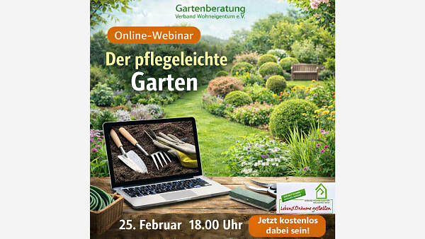 Themenbild: Online-Webinar: "Der pflegeleichte Garten"