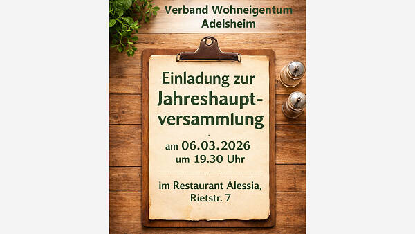 Themenbild: Einladung zur Jahreshauptversammlung