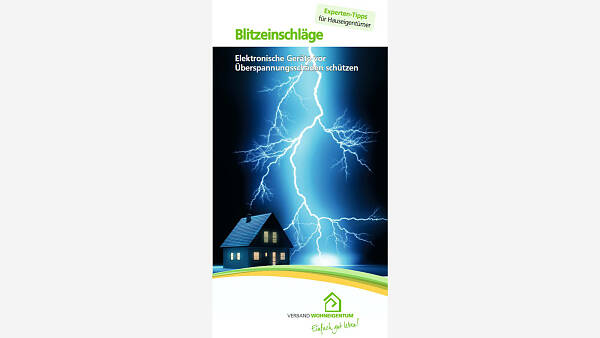 Themenbild: Blitzeinschläge - Elektronische Geräte vor Überspannungsschäden schützen !