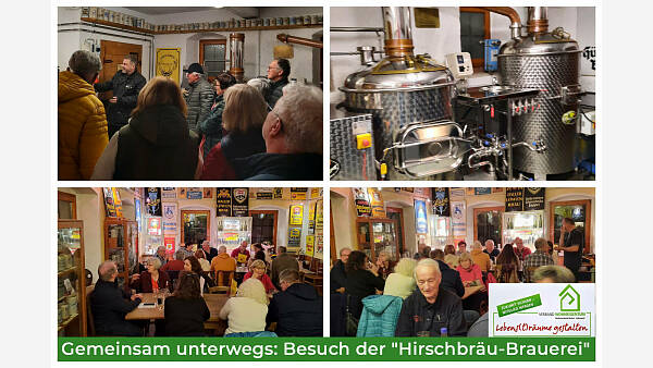 Themenbild: Gemeinsam unterwegs: Besuch der "Hirschbräu-Brauerei"
