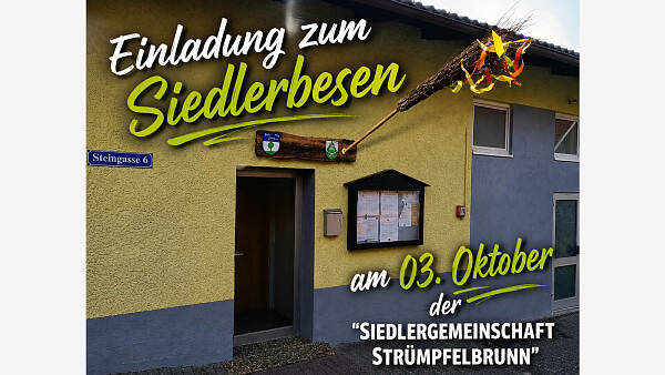 Themenbild: Eiladung zum Siedlerbesen.