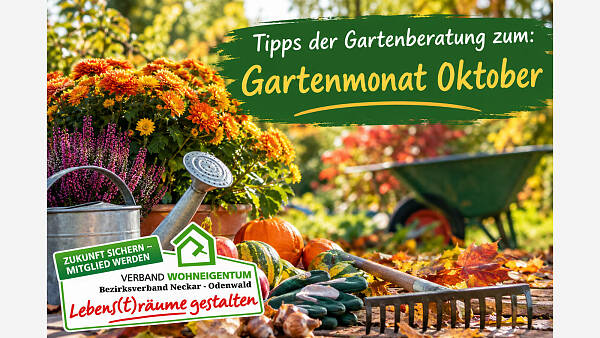 Themenbild: Gartenmonat:  Oktober