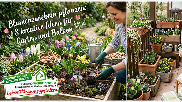 Themenbild: Blumenzwiebeln pflanzen: 8 kreative Ideen für Garten und Balkon