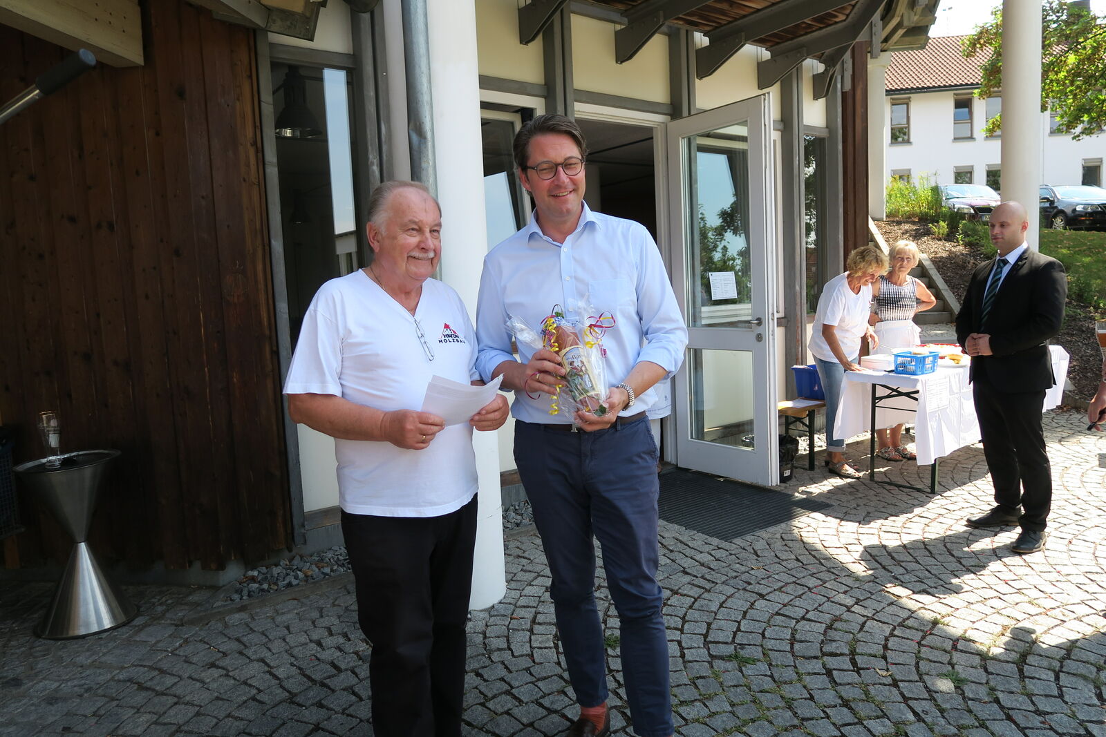 Josef Wilhelm mit Verkehrsminister Scheuer