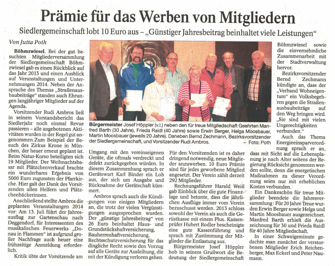 Bericht aus der PNP vom 11.04.2014