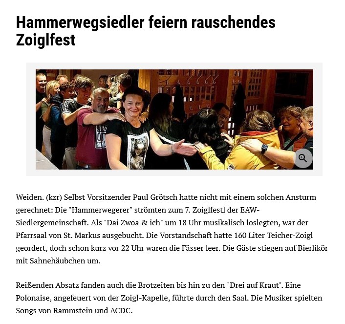 2. Artikel im NEUEN TAG