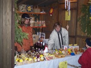 Stand am Adventsmarkt