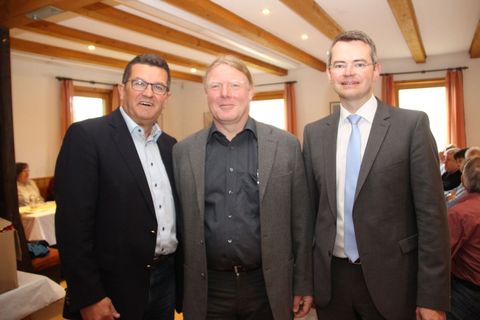 Staatsekretär Franz Josef Pschierer, Matthias Hofmann, Peter Tomaschko MdL