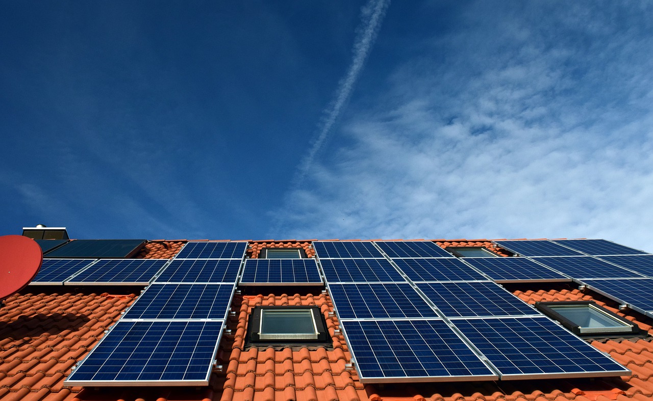 Solaranlage auf Hausdach