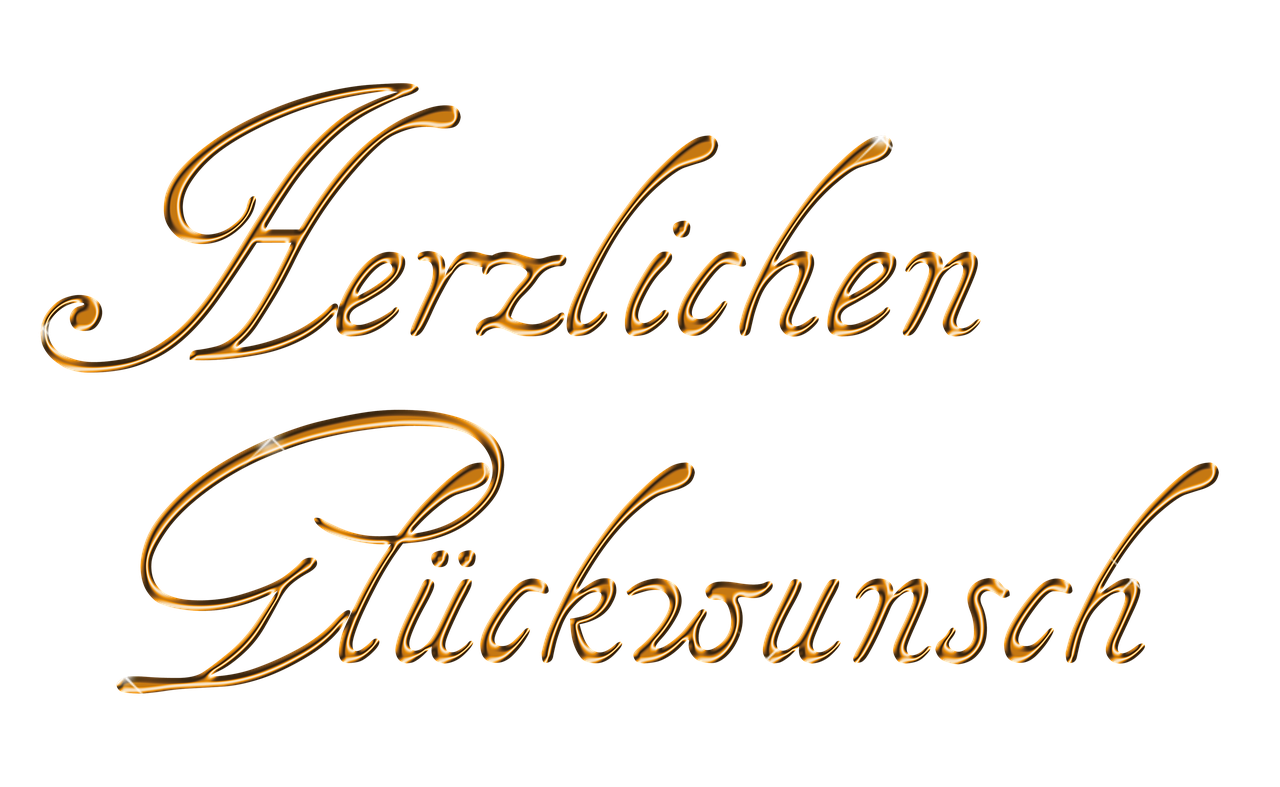 Herzlichen Glückwunsch