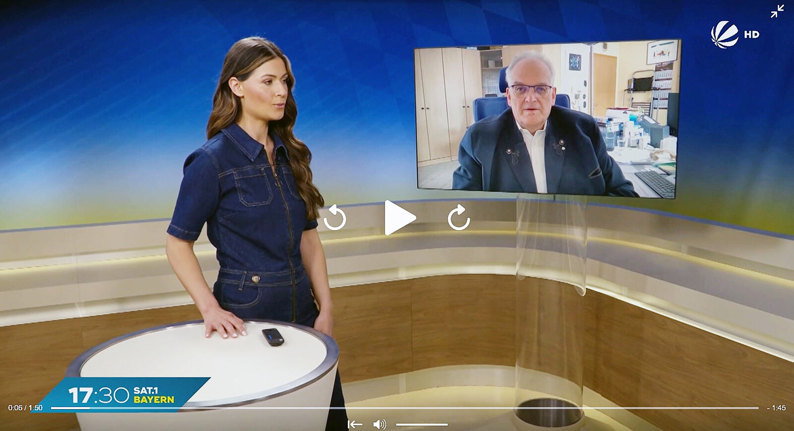 Rudolf Limemr auf SAT1