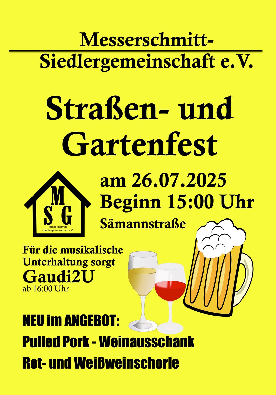 Plakat Straßenfest