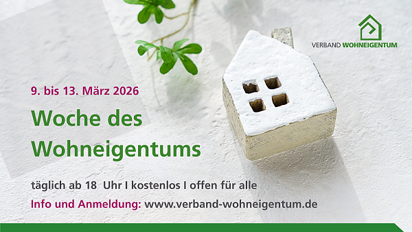 Themenbild: Onlinewoche fürs Wohneigentum