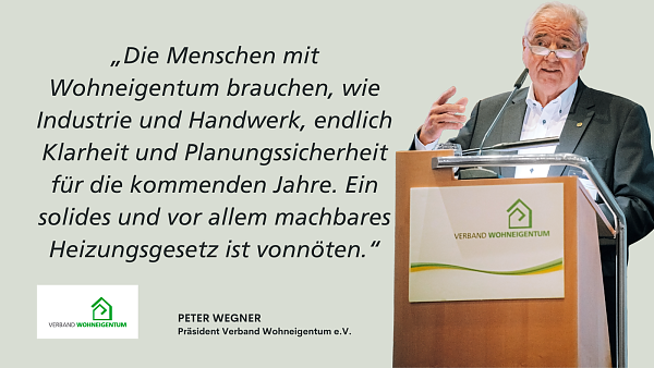 Themenbild: Zitat von Verbandspräsident Peter Wegner zur Abstimmung GEG im Bundestag