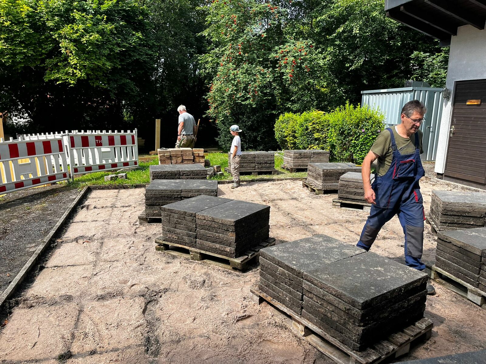 Alte Platten abtragen