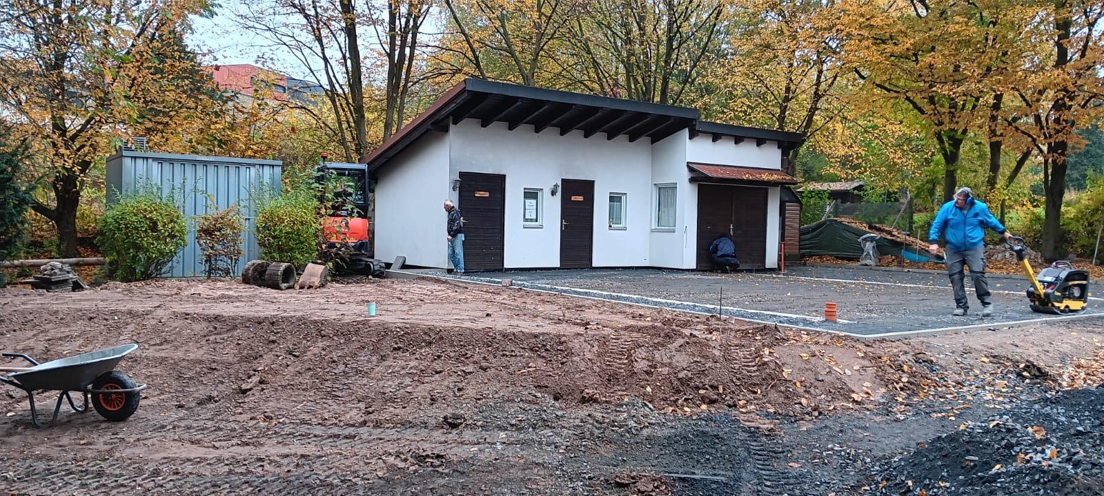 Schotterschicht Vorplatz