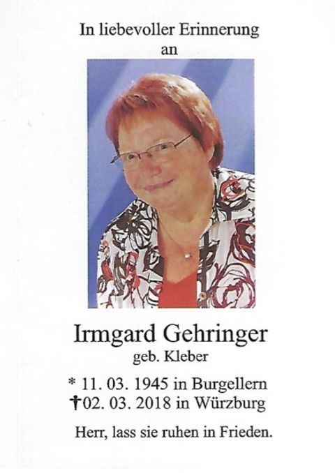 Irmgard Gehringer