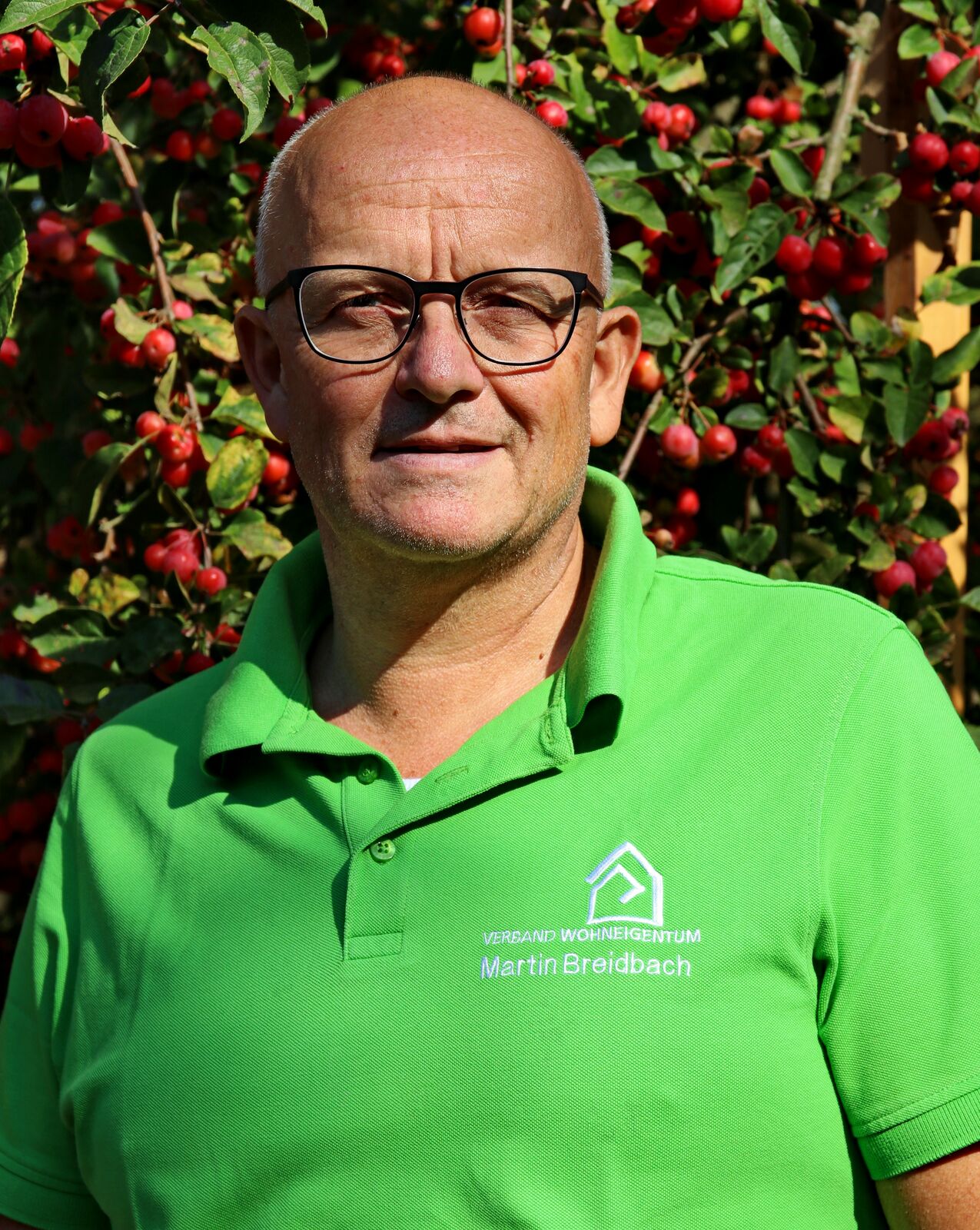 Martin Breidbach im heimischen Garten