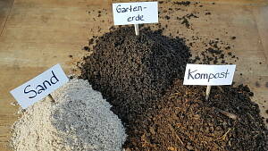 3 Komponenten für die selbstgemischte Erde