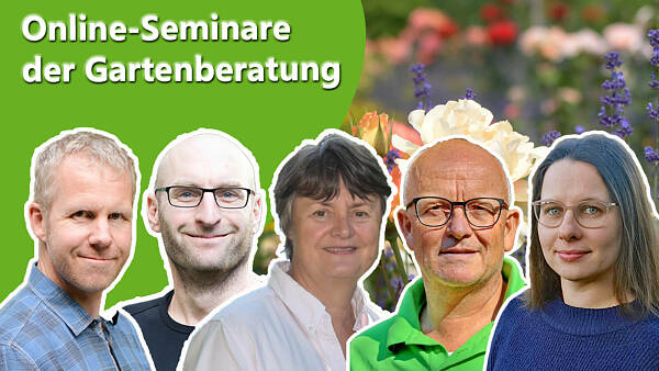 Themenbild: Die 5 Gartenberater/ innen Themenbild: Die 5 Gartenberater/ innen