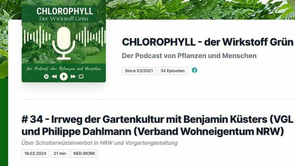 Themenbild: Screenshot des Podcasts Chlorophyll