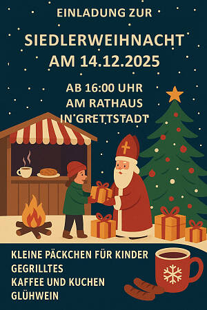 Plakat Siedlerweihnacht